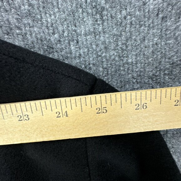 Calvin Klein Overcoat Mens 58R Black Wool Cashmere Blend Classic 3 Button - Picture 15 of 16